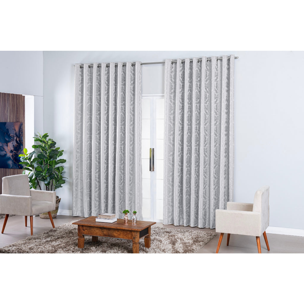Cortina Jacquard Sala E Quarto 3 00mts X 2 50mts