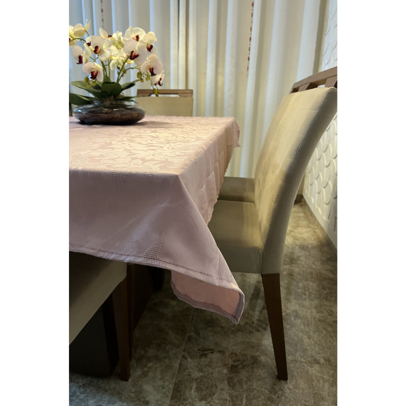 Toalha de Mesa Jacquard Luxo 6 Lugares 2,00x1,40 para Cozinha premium Várias Cores