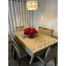 Toalha de Mesa Jacquard Luxo 6 Lugares 2,00x1,40 para Cozinha premium Várias Cores