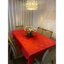 Toalha de Mesa Jacquard Luxo 6 Lugares 2,00x1,40 para Cozinha premium Várias Cores