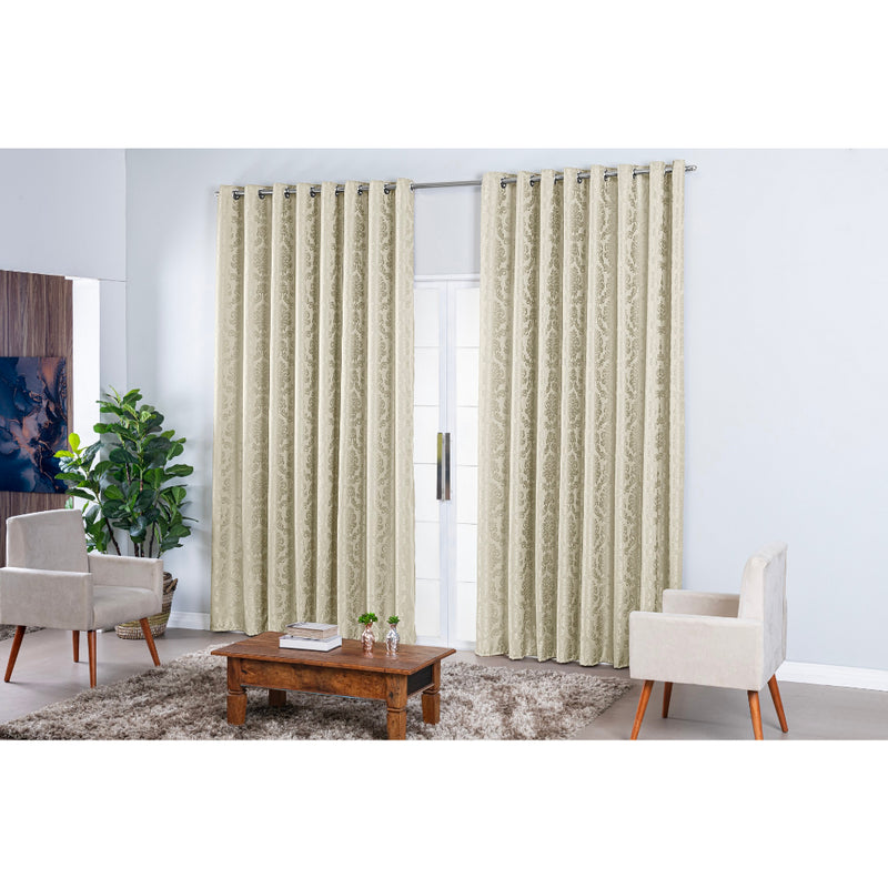 Cortina Luxo Jacquard Sala E Quarto 2 80mts X 1 70mts