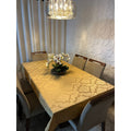 Toalha de Mesa Jacquard Luxo 6 Lugares 2,00x1,40 para Cozinha premium Várias Cores