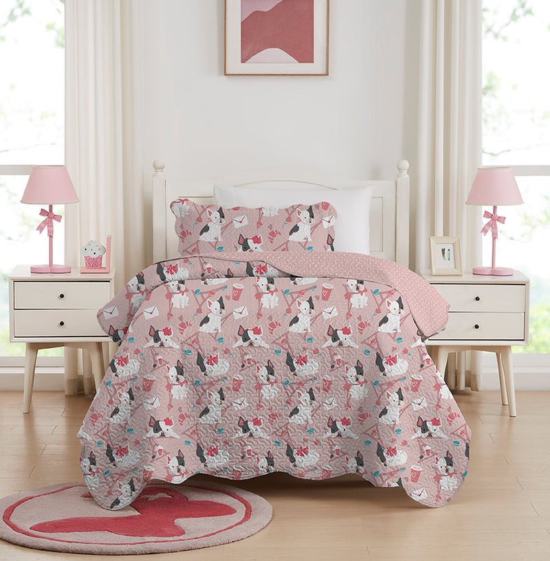 Colcha Cobre leito dupla face Solteiro decoração Premium infantil 2 peças IMPERDIVEL