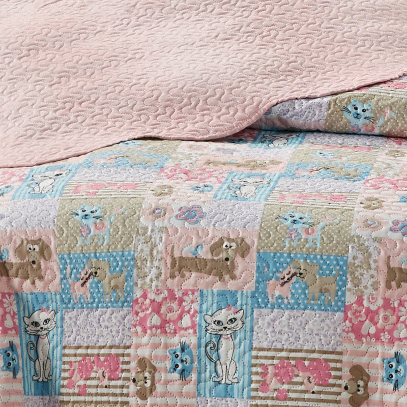 Colcha Cobre leito dupla face Solteiro decoração Premium infantil 2 peças IMPERDIVEL