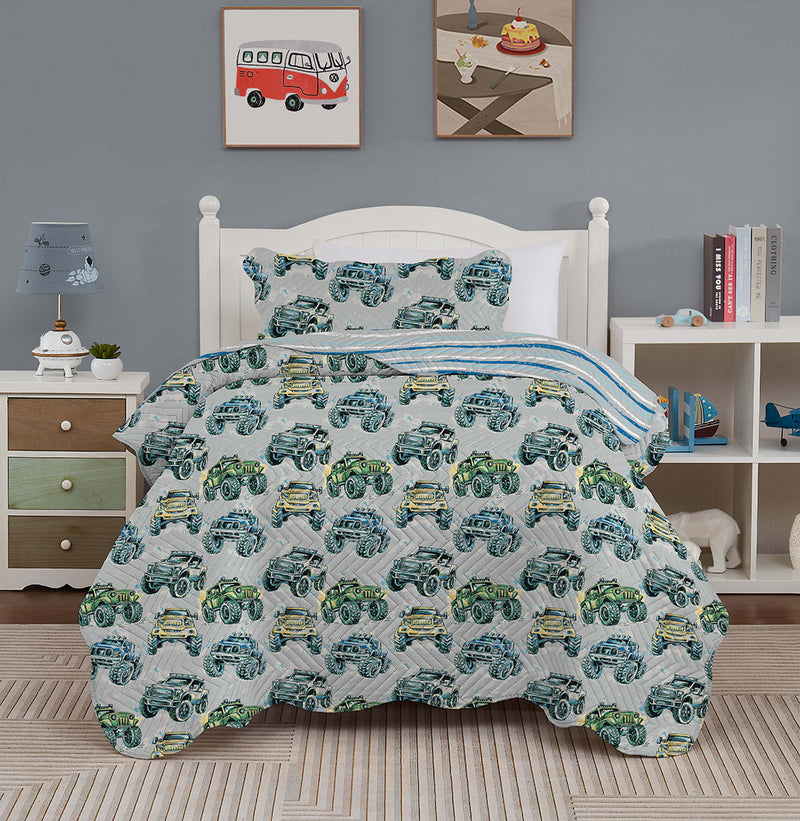Colcha Cobre leito dupla face Solteiro decoração Premium infantil 2 peças IMPERDIVEL