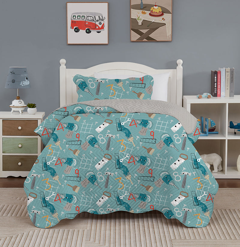 Colcha Cobre leito dupla face Solteiro decoração Premium infantil 2 peças IMPERDIVEL