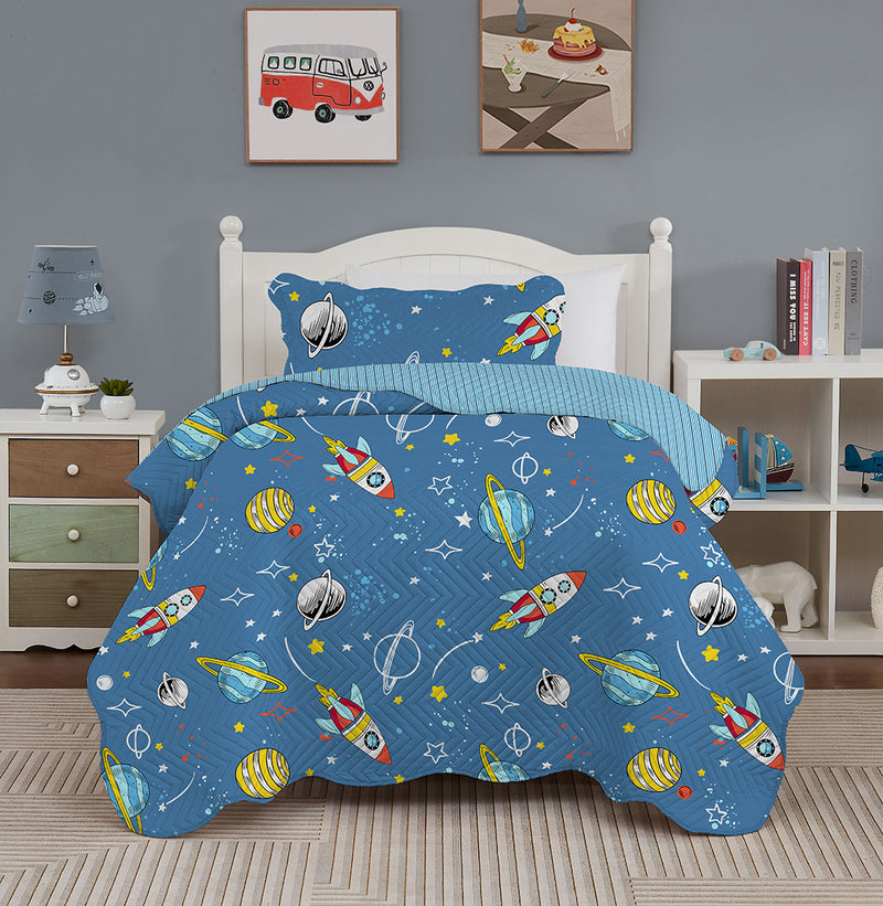 Colcha Cobre leito dupla face Solteiro decoração Premium infantil 2 peças IMPERDIVEL